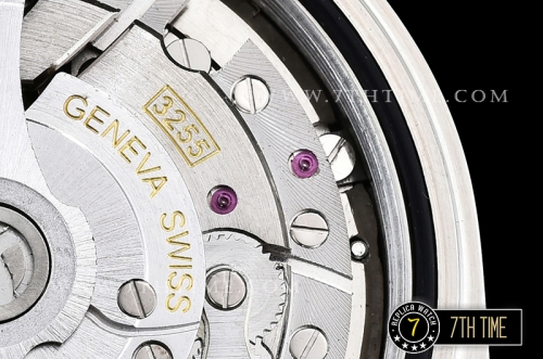 DayDate 40mm SS/SS Blue Stick Dial Smooth Bezel A2836 Mod3255