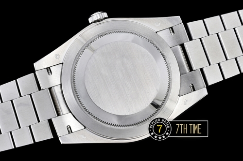 DayDate 40mm SS/SS Blue Stick Dial Smooth Bezel A2836 Mod3255