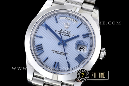 DayDate 40mm SS/SS Glacier Roman Dial A2836 Mod3255
