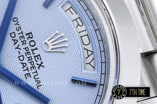 DayDate 40mm SS/SS Glacier Roman Dial A2836 Mod3255