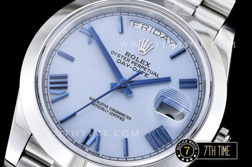 DayDate 40mm SS/SS Glacier Roman Dial A2836 Mod3255
