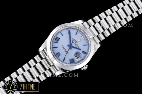 DayDate 40mm SS/SS Glacier Roman Dial A2836 Mod3255