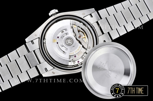 DayDate 40mm SS/SS Silver Dial Stick Markers Fluted Bezel A2836 Mod3255