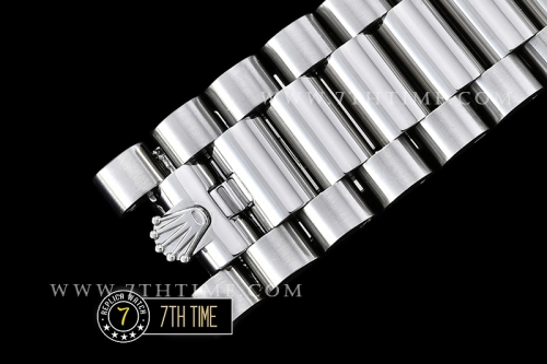 DayDate 40mm SS/SS Grey Dial Stick Markers Fluted Bezel A2836 Mod3255