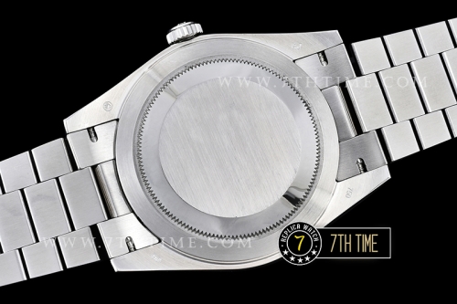 DayDate 40mm SS/SS Grey Dial Stick Markers Fluted Bezel A2836 Mod3255
