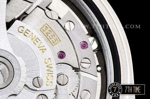 DayDate 40mm SS/SS Glacier Blue Dial Roman Markers Fluted Bezel A2836 Mod3255