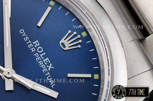 Oyster Perpetual 39mm 114300 Blue Dial with Stick Markers 316F Rolesor Oyster Bracelet Asia 2836