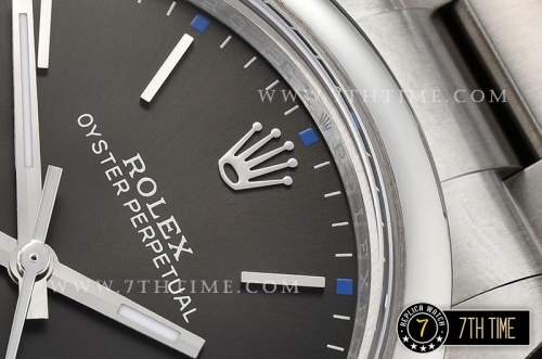 Oyster Perpetual 39mm 114300 Rhodium Grey Dial with Stick Markers Asia 3132
