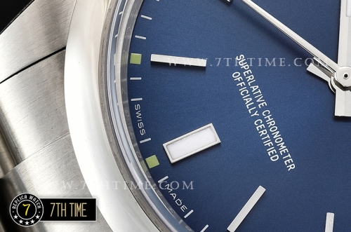 Oyster Perpetual 39mm 114300 Blue Dial with Stick Markers Asia 3132