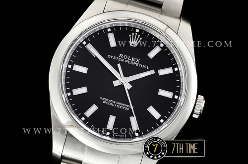 Oyster Perpetual 39mm 114300 Black Dial with Stick Markers 904L Asia 3132