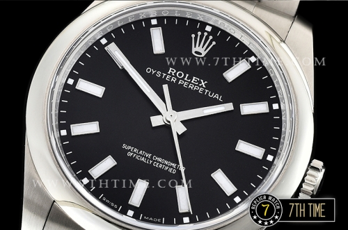 Oyster Perpetual 39mm 114300 Black Dial with Stick Markers 904L Asia 3132