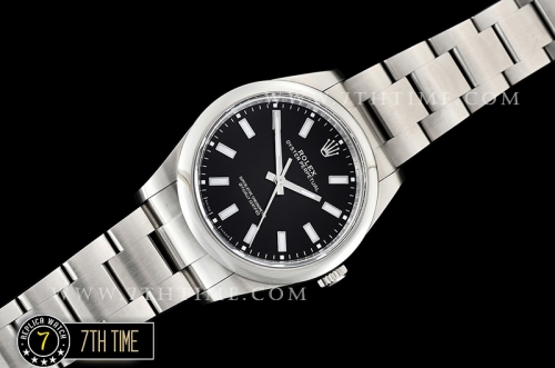 Oyster Perpetual 39mm 114300 Black Dial with Stick Markers 904L Asia 3132