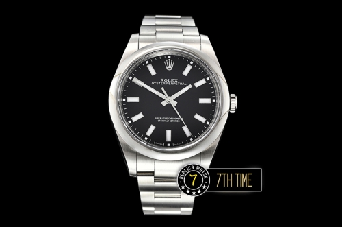 Oyster Perpetual 39mm 114300 Black Dial with Stick Markers 904L Asia 3132