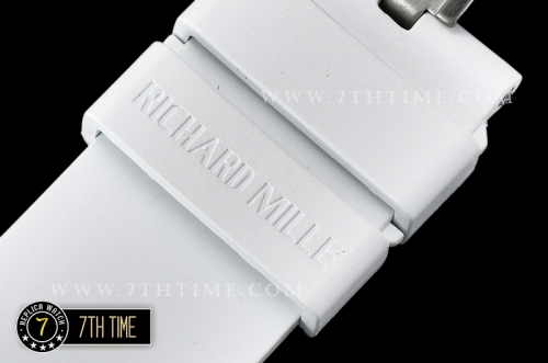 Richard Mille RM055 Bubba Watson FC/RU Skeleton White/Gold MY8215 Mod