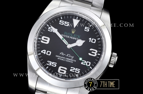 Basel 2016 AirKing Ref.116900 40mm SS/SS Asia 3131Black Dial with Large Numerals
