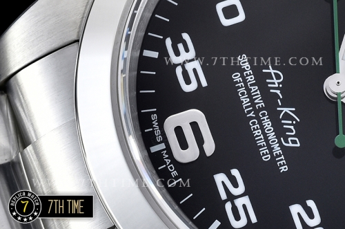 Basel 2016 AirKing Ref.116900 40mm SS/SS Asia 3131Black Dial with Large Numerals