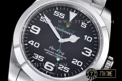 Basel 2016 AirKing Ref.116900 40mm SS/SS Asia 3131Black Dial with Large Numerals