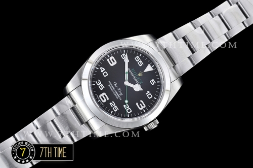 Basel 2016 AirKing Ref.116900 40mm SS/SS Asia 3131Black Dial with Large Numerals