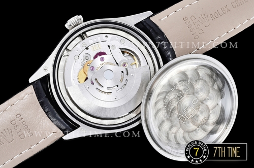 Cellini Date 39mm White Guilloche Dial with Stick Markers Black Croc Print Calf Leather Strap