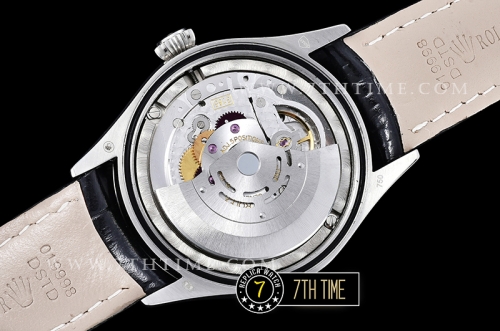 Cellini Date 39mm White Guilloche Dial with Stick Markers Black Croc Print Calf Leather Strap