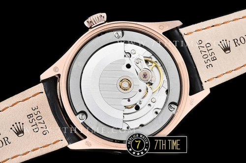Cellini 50535 Moonphase 18K Rose Gold Thick Plated on SS Steel 316F White Dial with Numeral Markers Black Embossed Croc Print Calf Leather Strap
