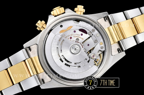 Daytona Two Tone YG/SS Gold Dial Gold Stick A7750