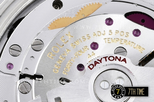 Daytona Plat Diamonds Ceramic Bezel SS/SS Ice Blue Dial A7750 Mod