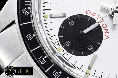 Daytona Ref.6263 Big Red SS/SS Silver/Black Dial A7750