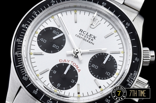 Daytona Ref.6263 Big Red SS/SS Silver/Black Dial A7750