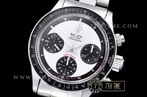 Daytona Ref.6263 Paul Newman SS/SS White/Red Dial A7750