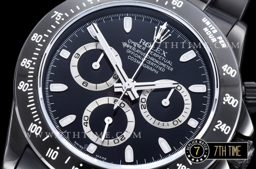 Daytona Project X PXD DS3 PVD Black Dial A7750 Mod