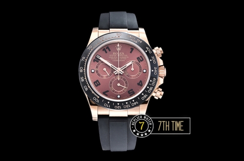 Daytona Ceramic Bezel RG/RU Brown Numeral Dial Ultimate A7750 Mod