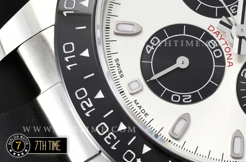 Daytona Ceramic Bezel SS/RU Grey Stick Dial Ultimate A7750 Mod4130