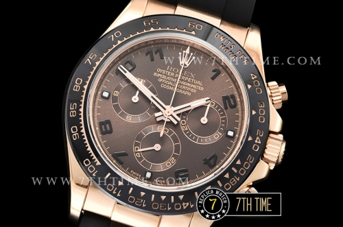 Daytona Ceramic Bezel RG/RU Brown Numeral Dial Ultimate A7750