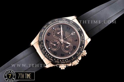 Daytona 116515 RG/RU Brown Numeral Dial Asia 4130 Mod