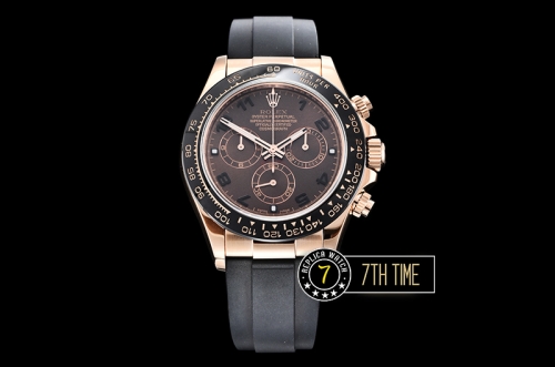 Daytona 116515 RG/RU Brown Numeral Dial Asia 4130 Mod