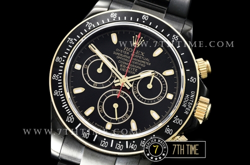 Daytona Kravitz LK01 DLC/DLC Black/Gold Dial A7750