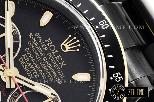 Daytona Kravitz LK01 DLC/DLC Black/Gold Dial A7750