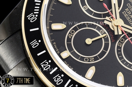 Daytona Kravitz LK01 DLC/DLC Black/Gold Dial A7750