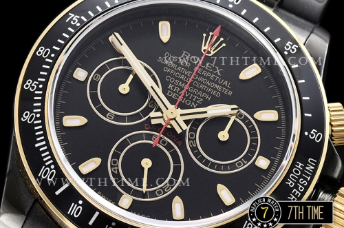 Daytona Kravitz LK01 DLC/DLC Black/Gold Dial A7750
