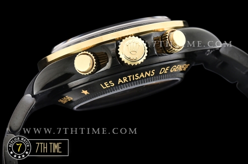 Daytona Kravitz LK01 DLC/DLC Black/Gold Dial A7750