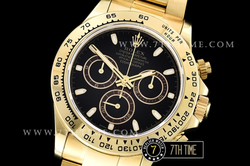 Daytona 116508 YG/YG Black/Stick Dial A7750 4130 Mod