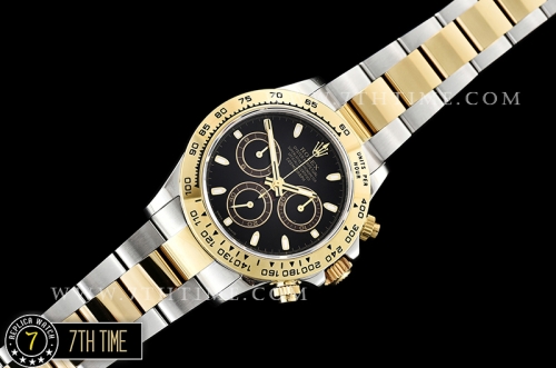Daytona 116508 YG/SS Black/Stick Dial A7750 4130 Mod