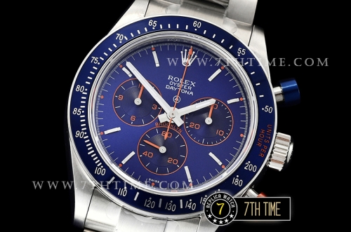 Daytona Cool Hand Brooklyn SS/SS Blue Dial A7750 4130 Mod