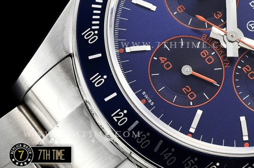 Daytona Cool Hand Brooklyn SS/SS Blue Dial A7750 4130 Mod