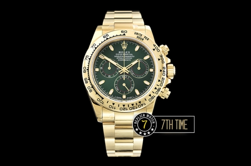 Daytona 116508LN YG/YG Green/Stick Green Dial Asia 4130 Mod