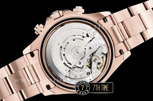 Daytona 116595 Rainbow RG/RG Full Diamond Paved Dial Dial A7750 4130 Mod