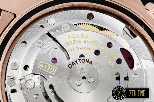 Daytona 116595 Rainbow RG/RG Full Diamond Paved Dial Dial A7750 4130 Mod