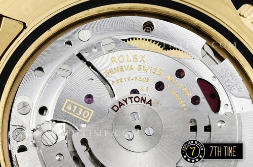 Daytona 116598 Rainbow YG/YG Full Diamond Paved Dial Dial A7750 4130 Mod