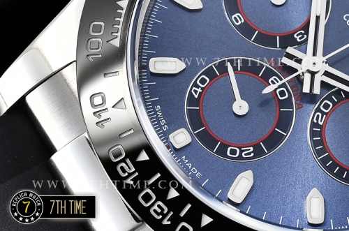 Daytona 116519 904L Ceramic Bezel Blue Dial A4130 Mod